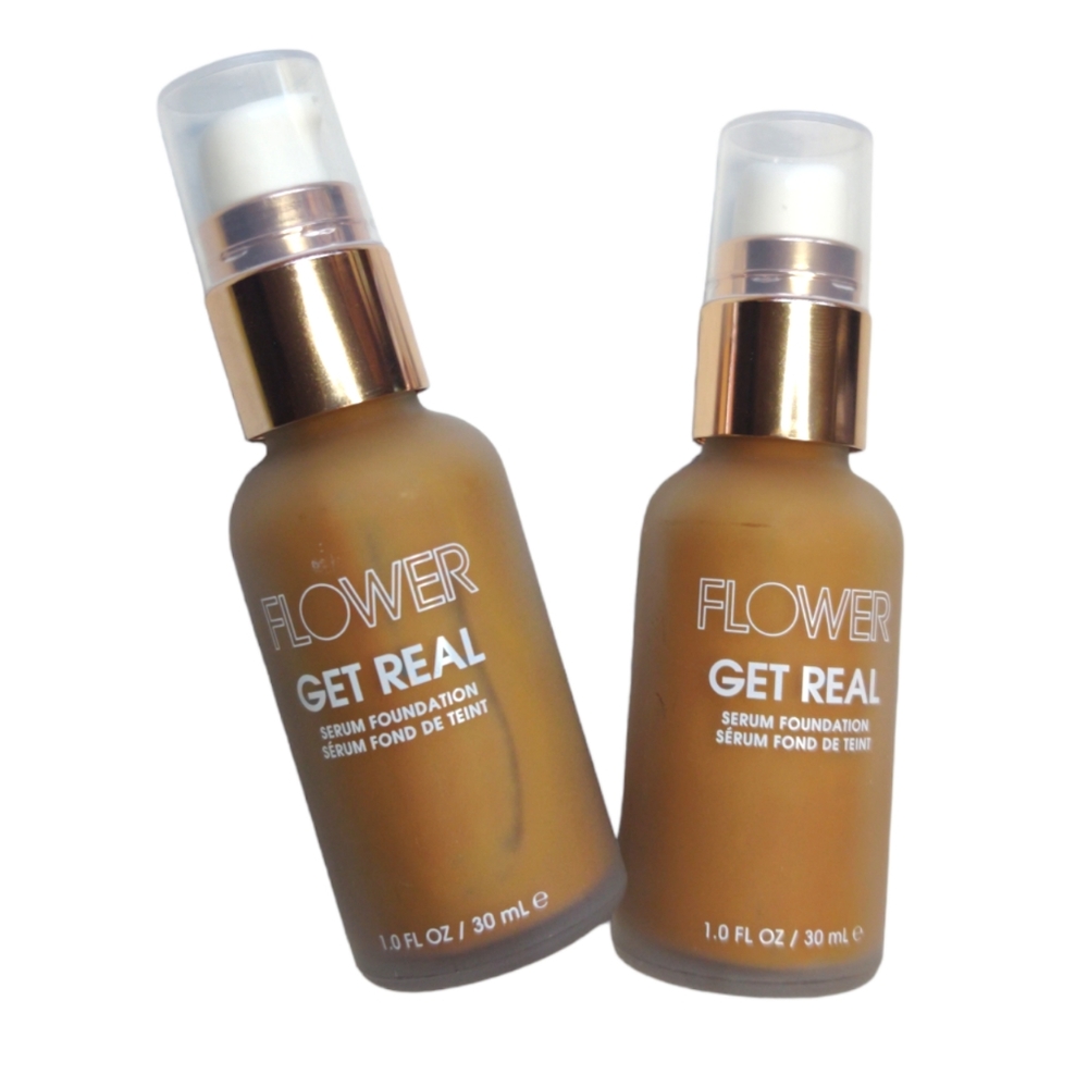 2 Pack Flower Get Real Serum Foundation Nutmeg D2